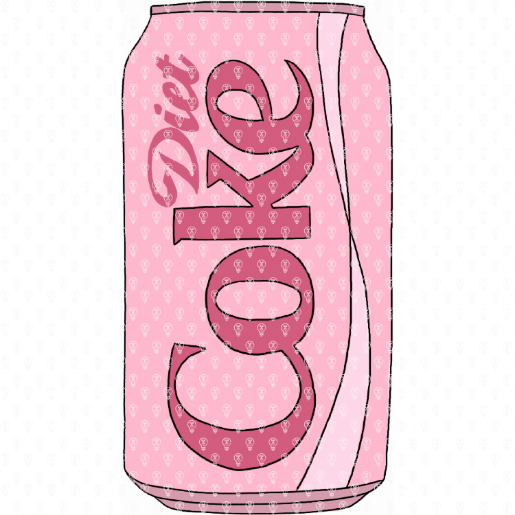 Flavored Pink Diet Soda